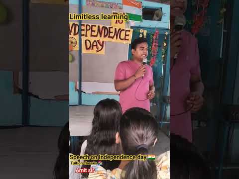 Speech by Amit Sir on Independence day 🇮🇳 in Tuition class 📚🎊 |Limitless learning