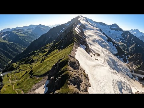 Heaven Above the Alps — Epic 4K Drone Journey Over Lush Green Swiss Mountains