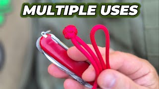 Basic Diamond Knot Lanyard with Multiple Uses - Paracord Projects for Beginners