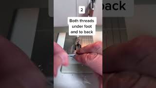 No more messy starts! #learntosew #learntosewonline #learntoquilt #sewingmachinetips #sewingtip