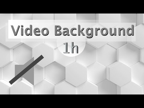 [Video Background] - white hexagon (No Audio) - 1 Hour of Relaxing hexagon Video Background