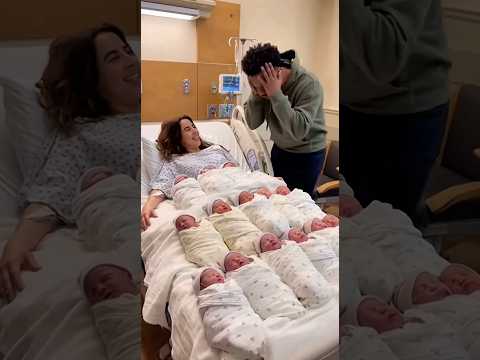 She Had TWELVE Babies in New Jersey… and He’s NOT Ready 😳 #shocking #baby #reaction #wow #babies