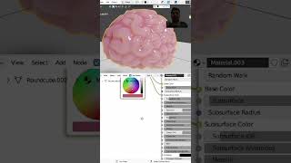 3d modeling brain🐽 #shorts #design #blender3d #blender #tutorial #blender3dmodel #3dart