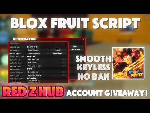 🎈New Update Red Z Hub V2 Blox Fruits Script - Auto Fishing, Auto Farm, Aimbot & More!