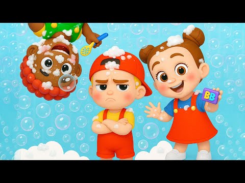 BATH SONG | Washing, Washing with New Heroes & Baby BB | ME ME BAND Kids Songs