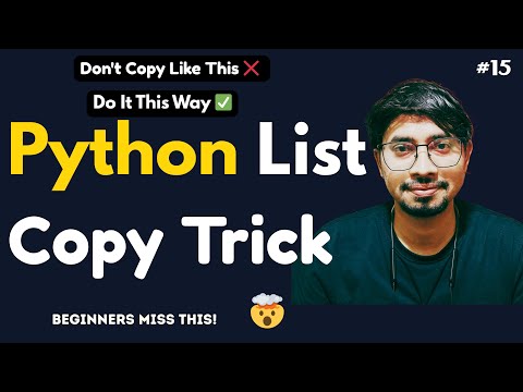Python Programming Language Full Course for Beginners – #15 Copying an Array in Python Correctly