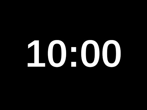 10 Minute Timer | No Sound | Chime at End