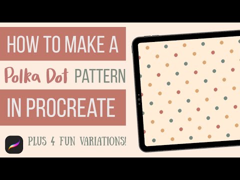 How to create a polka dot pattern in Procreate
