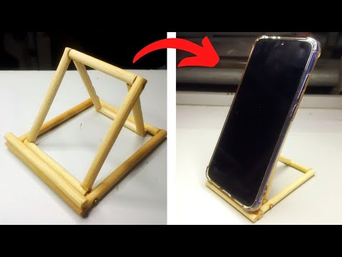 Foldable Mobile Stand || Popsicle stick ||Bamboo stick craft ideas