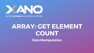 Array: Get Element Count
