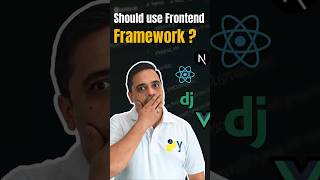 Can Frontend Frameworks with Django in projects be used? #python #software #frontend #shorts