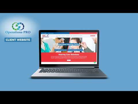 Islamabad Hearing Center Website Mockups | Website Designed by Operations PRO