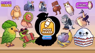 Merge Fellas Italian Brainrot 16 Reverse Maker Mode Gameplay | NEW MODE - Reaching Max Level