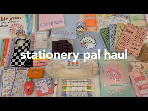 stationery haul ft. stationery pal 🍡☁️ | aesthetic stationery, cute pens, highlighters + more!