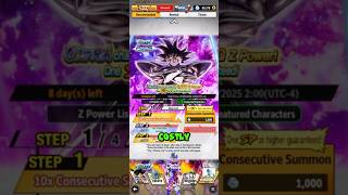 Day 9 of “making my account strong” it was terrible summon session #dbl #dragonballlegends #goku