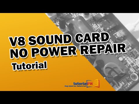 V8 Sound Card No Power Solved! - How to disassemble