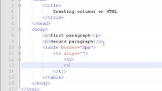 How to Create Web Pages Using HTML : How to Make Columns on a Web Page