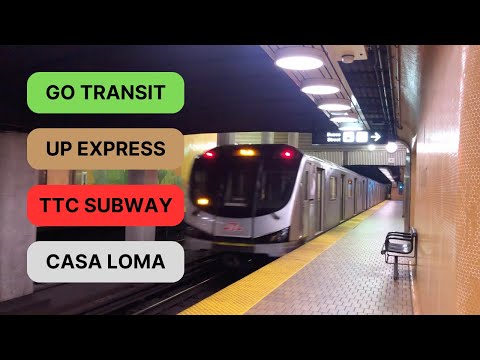 Bloor GO & TTC Railfanning + Casa Loma Tower View!