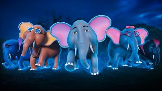 Ek Mota Hathi | Nursery Rhymes | Hindi Rhymes | Cartoon | Ek Mota Hathi Jhoom Ke Chala