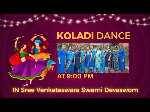 NRITYADHWANI KOLLATTAM | KOLADI DANCE 💃 | AT KOTTAYAM THIRUMALA TEMPLE 🛕
