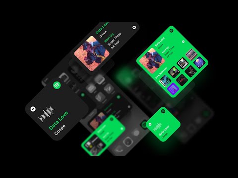 Spotify iOS Widgets - UI Design - Speed Art