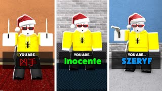 I Played MM2 in DIFFERENT LANGUAGES.. (Roblox Movie)