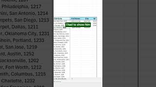 How to clean CVS file in Excel! #excel #spreadsheet #flashfill
