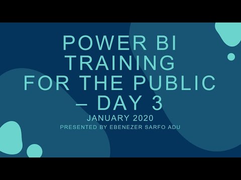 PowerBi Training - Day 3