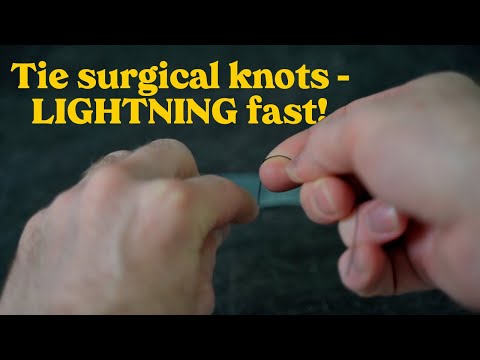 How to tie LIGHTNING fast surgical knots #SHORTS