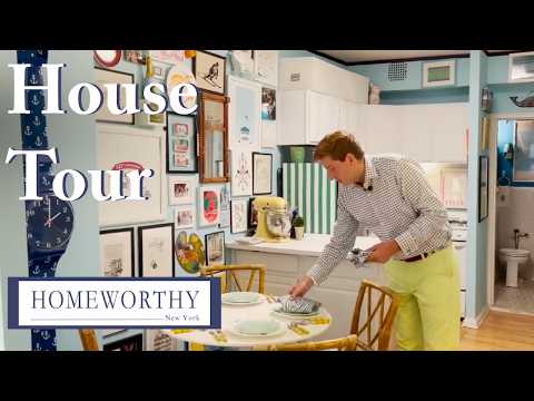NYC APARTMENT TOUR | 300 Sq Ft of Preppy, Colorful Personality