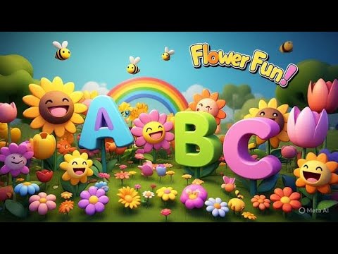 A to Z Flower Alphabet | Colorful Floral ABC Rhyme for Kids