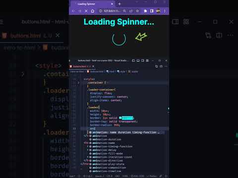 How to make Loading Spinner? | Html CSS #shorts