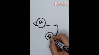 cute drawing easy | Duck Easy | Draw Things