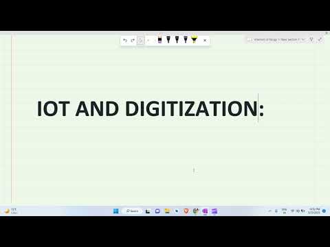 IOT and digitization | IOT easiest notes | Internet of things |exam preparation|#dbatu #university