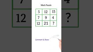 Math Puzzle | Solve The Puzzle | Maths | Puzzle Problems Solution | Math Shorts