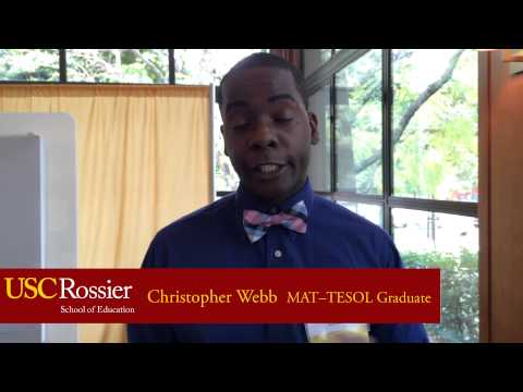Why I Became a Teacher: Christopher Webb, MAT-TESOL Graduate
