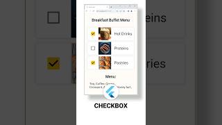 ☑️ Checkbox Flutter tutorial.