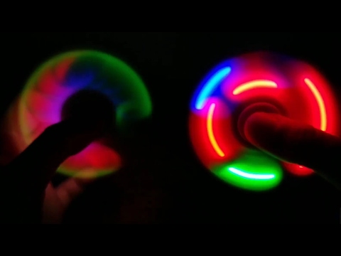 ߷ INSANE LIGHT UP LASER FIDGET SPINNER SHOW!!