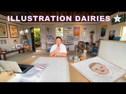 what is takes to chase your DREAMS ❀ art vlog, biggest commission, illustrations & fairy mail