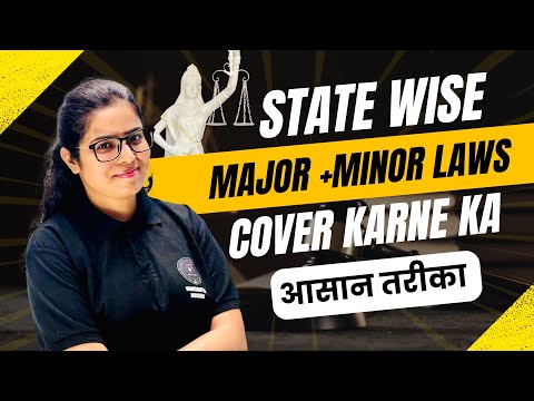 State wise - Major+Minor Laws | Aim Judiciary ✨