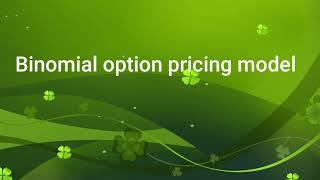 Binomial option pricing model- two stage model