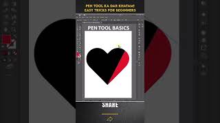 Adobe Illustrator Pen Tool Tutorial in Urdu | Master Pen Tool Easy | Graphic Design for Beginners