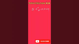 Solve this how ❓🤔#maths #shortsfeed #exponents #exponenttricks #trending #viralshorts #viralvideo