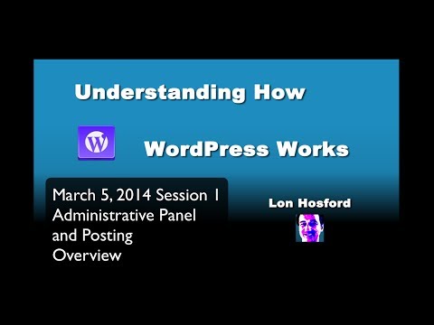 Wordpress Administrative Panel and Posting Overview