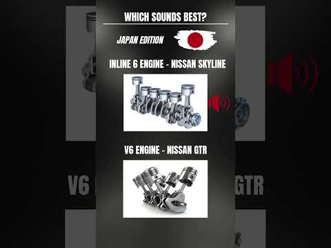 V6 vs Inline-Six Engine #turbo #v6 #engine #nissan #gtr #nissanskyline #jdm #cars #japancars