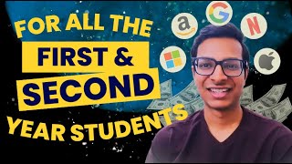 A Concise Roadmap for cracking SDE Internships & Placements if you are in your 1st or 2nd year🔥