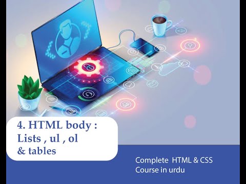 HTML : Lists and Tables | (HTML  Class 4) #html #lists #tables