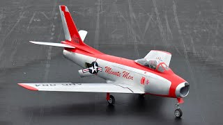 F-86 SABRE JET-JHH GLOW DUCTED FAN-FLIGHT DEMO