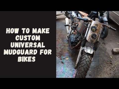 How to make Custom Universal MUDGUARD for bikes || CAFERACER BUILD || #caferacer