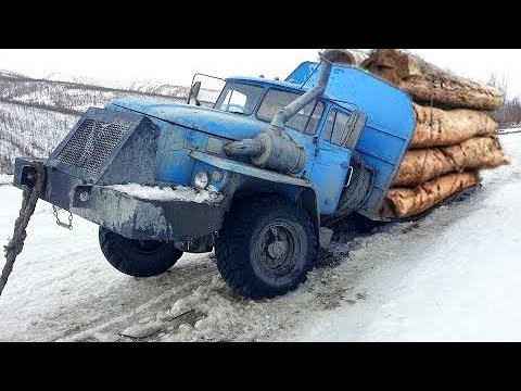 Extremely Dangerous Logging Truck Drivers Skills ! Truck Crossing River And Climbing Muddy Road